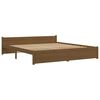 vidaXL Estructura cama sin colch&oacute;n madera maciza marr&oacute;n miel 200x200cm