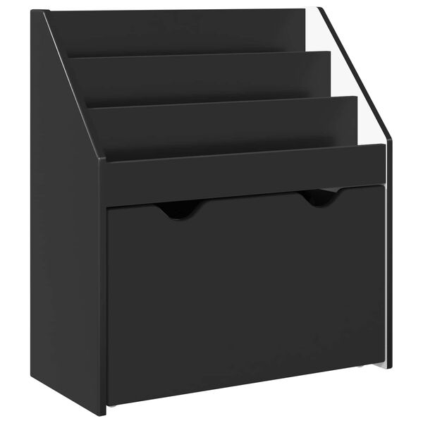 vidaXL Estanter&iacute;a para Ni&ntilde;os con caj&oacute;n Negro 60 x 29,5 x 69 cm