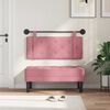 vidaXL Cabecera Colgante Rosa 110 x 55 x 5 cm Terciopelo