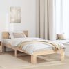 vidaXL Estructura de cama Natural 100 x 200 cm Madera de pino macizo