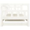 vidaXL Sofá cama extraíble sin colchón blanco 2x(90x200) cm
