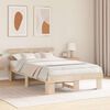 vidaXL Estructura de cama Natural 120 x 200 cm Madera de pino macizo