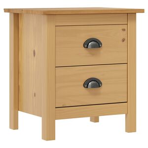 vidaXL Mesita de noche Hill madera maciza de pino 46x35x49,5 cm