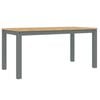 vidaXL Mesa de comedor PANAMA madera maciza de pino gris 160x80x75 cm