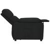 vidaXL Sillón reclinable de tela negro