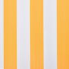 vidaXL Toldo de lona naranja y blanco 450x300 cm