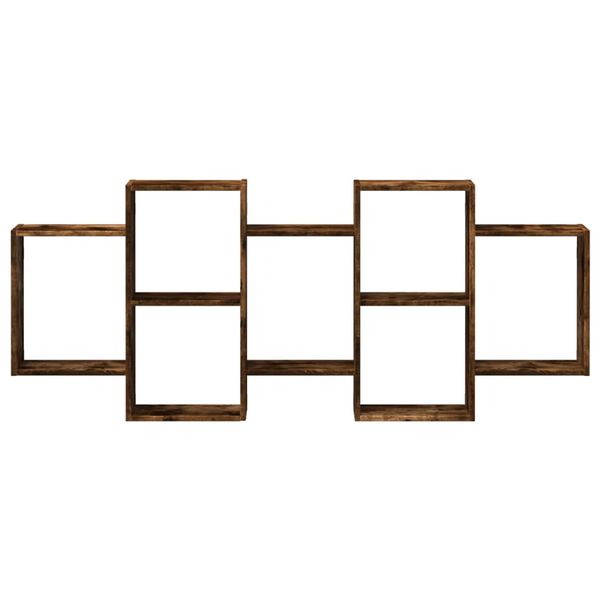 vidaXL Estanter&iacute;a de pared madera ingenier&iacute;a roble ahumado 159x18x65cm