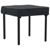 vidaXL Cubierta de Mesa Liso Negro 72 x 72 x 15 cm tela