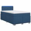 vidaXL Cama con Base Tapizada, Colch&oacute;n y Luz LED Azul 120 x 200 cm
