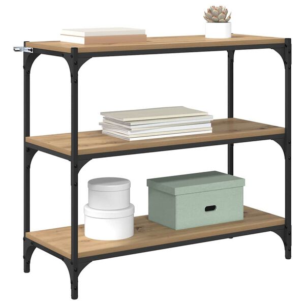 vidaXL Estanter&iacute;a para libros Roble artesanal 80 x 33 x 70,5 cm