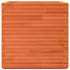 vidaXL Jardinera madera maciza de pino marr&oacute;n cera 70x70x72 cm