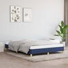 vidaXL Cama sin colch&oacute;n tela azul 140x190 cm