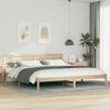 vidaXL Estructura de cama Marrón 180 x 210 cm Madera de pino macizo
