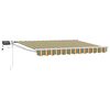vidaXL Toldo manual retr&aacute;ctil con LEDs 3 x 2,5 m