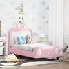 vidaXL Estructura de cama para niños pequeños con cabecera Rosa