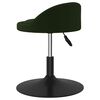 vidaXL Sillas de comedor giratorias 4 uds terciopelo verde oscuro