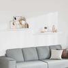 vidaXL Estantes flotantes pared 2 uds MDF blanco 90x23,5x3,8 cm