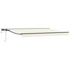 vidaXL Armaz&oacute;n de toldo manual con LEDs Crema y Antracita 4 x 2 m