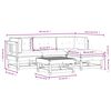 vidaXL Juego de muebles jardín 5 pzas y cojines madera abeto Douglas