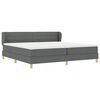 vidaXL Cama tipo Box Spring con colch&oacute;n Gris oscuro 200 x 200 cm tela