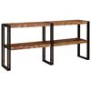 vidaXL Mesa Consola con estante Multicolor Madera s&oacute;lida recuperada