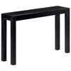 vidaXL Mesa consola de madera maciza de mango 118x30x76 cm negra
