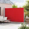 vidaXL Toldo lateral retráctil para patio rojo 220x500 cm