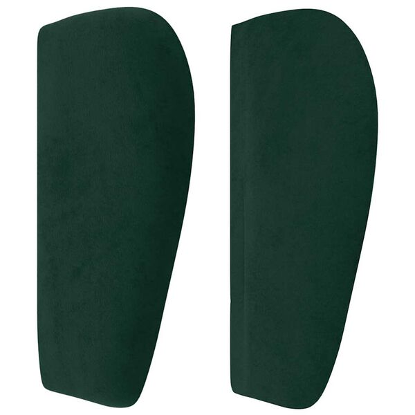 vidaXL Cabecero de terciopelo verde oscuro 93x23x78/88 cm