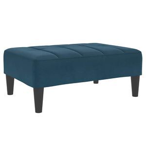 vidaXL Reposapi&eacute;s de terciopelo azul 77x55x31 cm