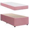 vidaXL Estructura de cama con colch&oacute;n Rosa 100 x 200 cm tela