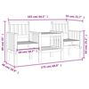 vidaXL Banco jard&iacute;n con mesa 2 plazas madera maciza pino marr&oacute;n miel