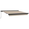 vidaXL Toldo Retr&aacute;ctil Beige 350 x 250 cm Tela y Metal