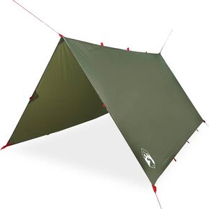 vidaXL Lona de camping impermeable verde oliva 306x306 cm