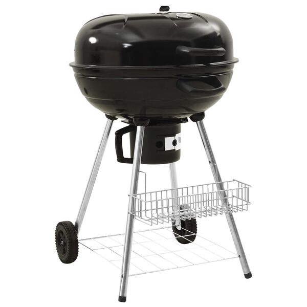 vidaXL Parrilla para barbacoa de carbón acero 73x58x96 cm