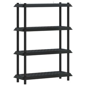vidaXL Estanter&iacute;a 4 niveles 100 x 40 x 136,5 cm PP Gris antracita