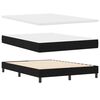 vidaXL Cama tipo Box Spring con cabecera Negro 140 x 190 cm tela