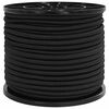 vidaXL Cuerdas el&aacute;sticas 10 mm Negro PP y goma