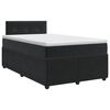 vidaXL Cama box spring con colch&oacute;n Negro 120 x 190 cm Terciopelo