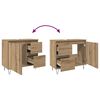 vidaXL Mueble de lavabo madera de ingenier&iacute;a roble artisan 65x33x60 cm