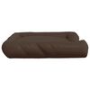 vidaXL Coj&iacute;n para perros con almohadas tela oxford marr&oacute;n 135x110x23cm