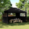 vidaXL Carpa de Fiesta Negro 292 x 440 x 315 cm Tela Oxford