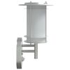 vidaXL Apliques de exterior con sensor 2 unidades acero inoxidable