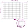 vidaXL Valla con Poste Gris 0,6 x 25 m Acero y PVC