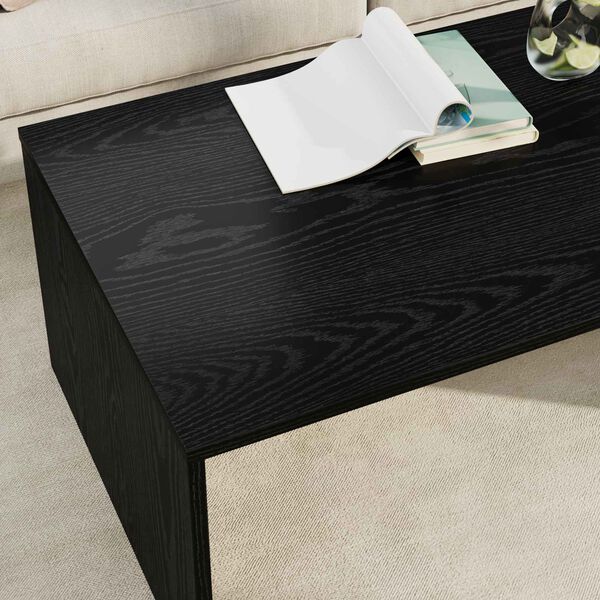 vidaXL Mesa de Caf&eacute; Roble Negro 95 x 50 x 34 cm Madera de ingenier&iacute;a