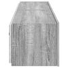 vidaXL Muebles TV de pared con luces LED 2 uds gris Sonoma 80x35x31 cm