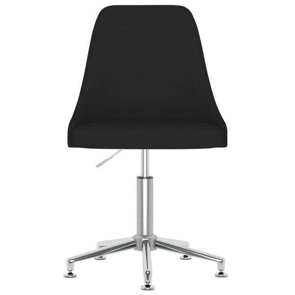 vidaXL Silla de oficina giratoria tela negro