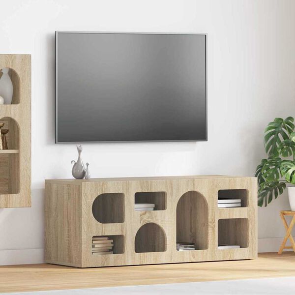 vidaXL Mueble de TV Roble Sonoma 100 x 35 x 40 cm Madera de ingenier&iacute;a