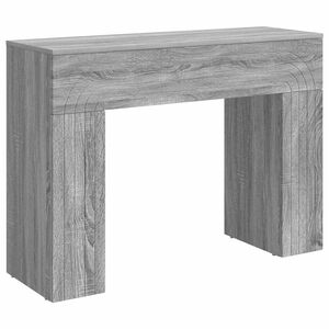 vidaXL Mesa de centro Gris Sonoma 102 x 35 x 75 cm