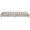 vidaXL Estructura de cama sin colchón gris Sonoma 135x190 cm madera