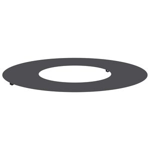 vidaXL adecuado para Anillo de &Aacute;rbol Plano Negro &Oslash;30 / 60 cm Acero